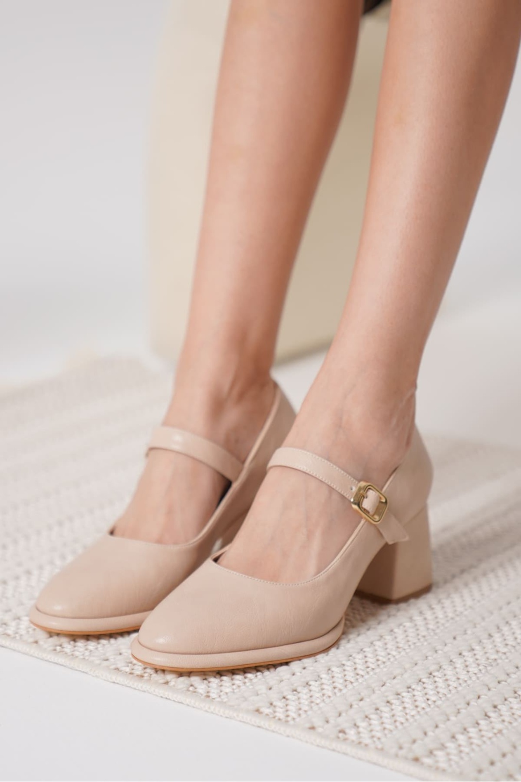 Kelly Nude Cilt Kadın Topuklu Ayakkabı