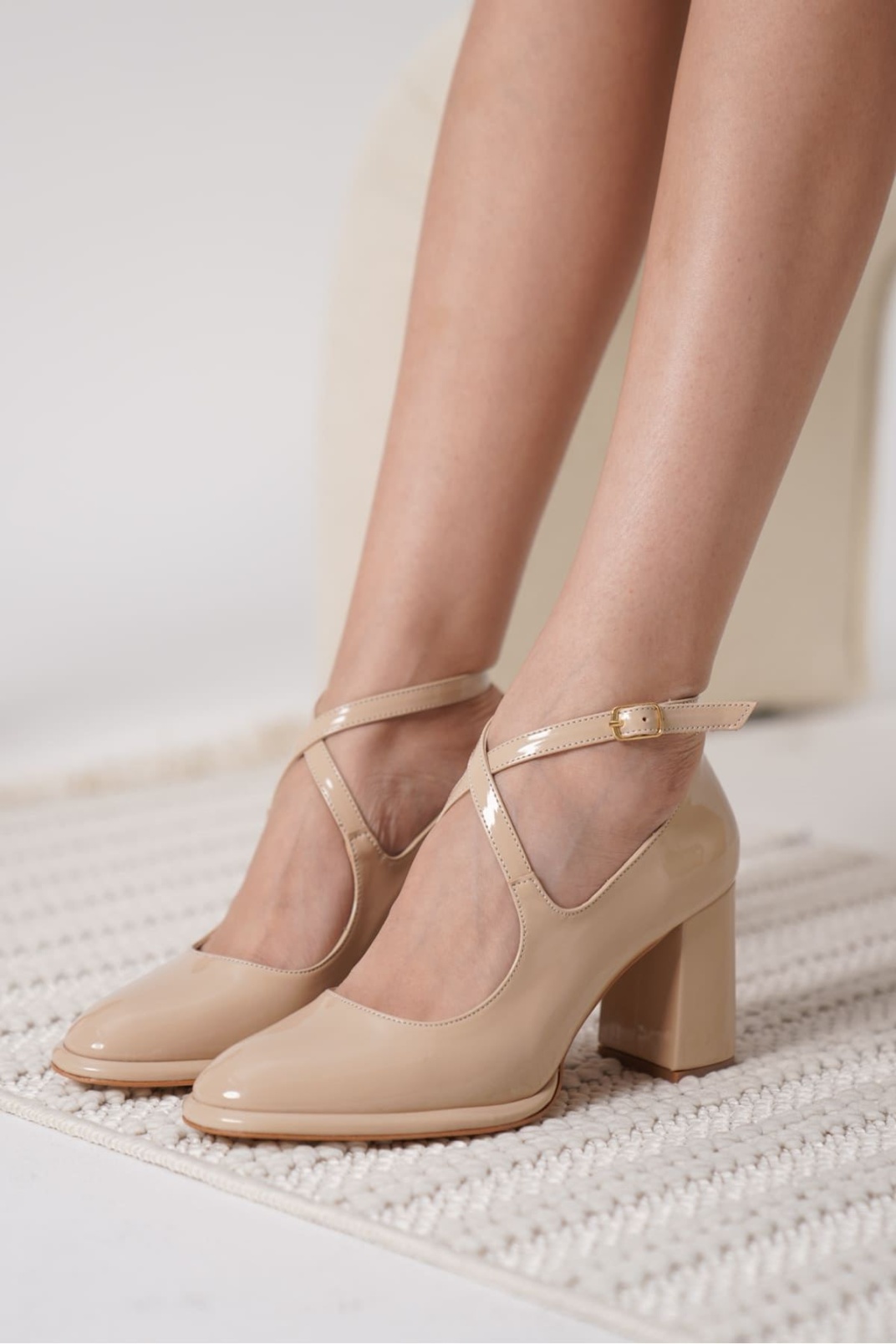 Cali Nude Rugan Kadın Topuklu Ayakkabı