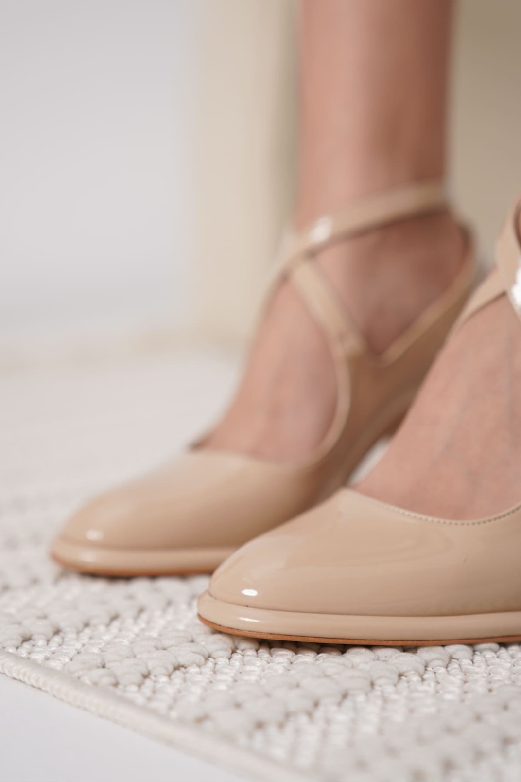 Cali Nude Rugan Kadın Topuklu Ayakkabı