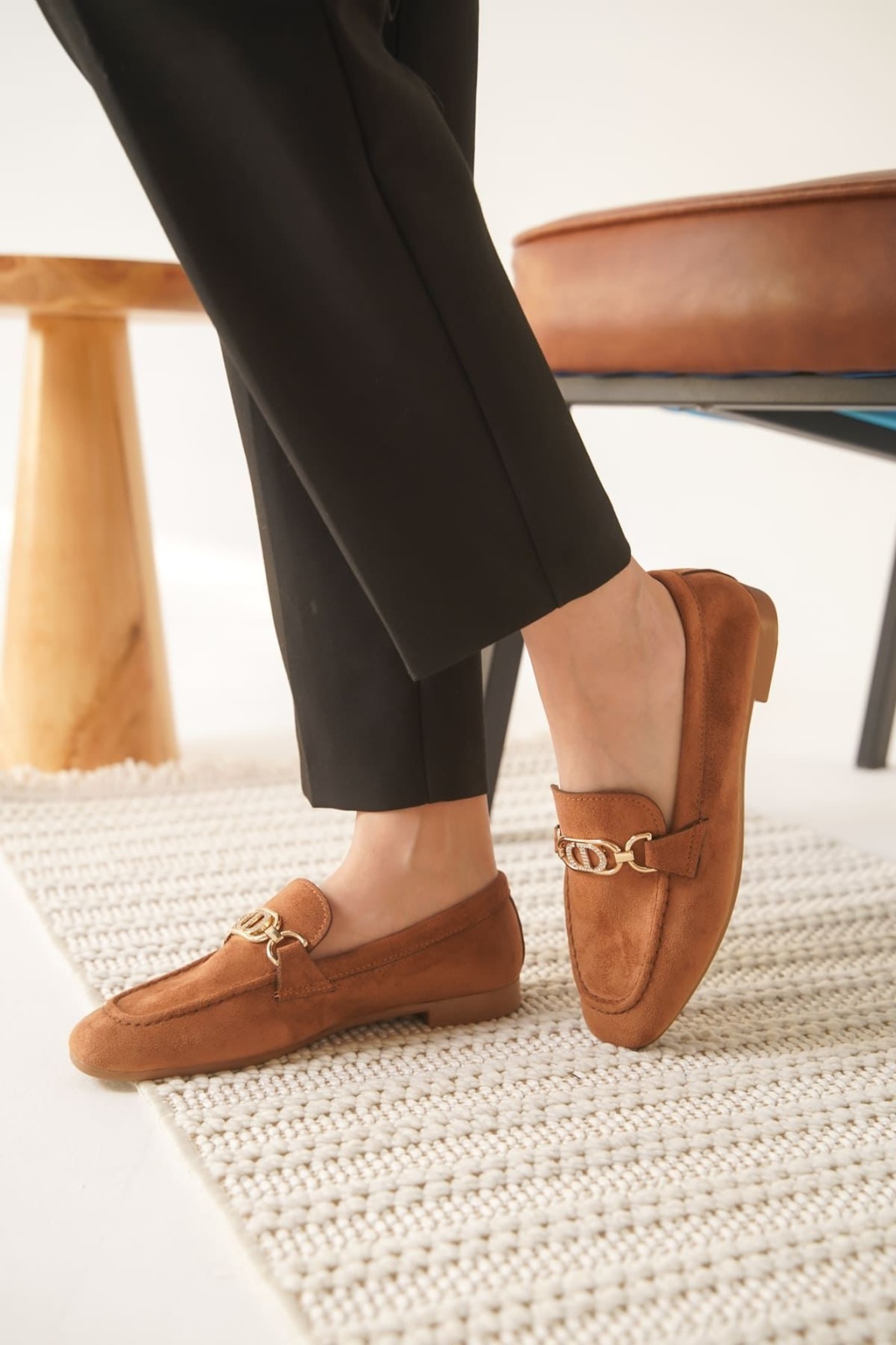 Hera Kadın Süet Taba Günlük Ayakkabı