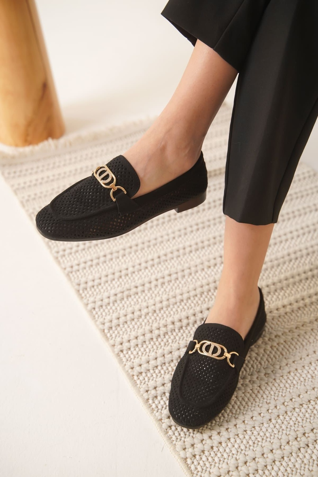 Sally Kadın Siyah Toka Detaylı Ayakkabı