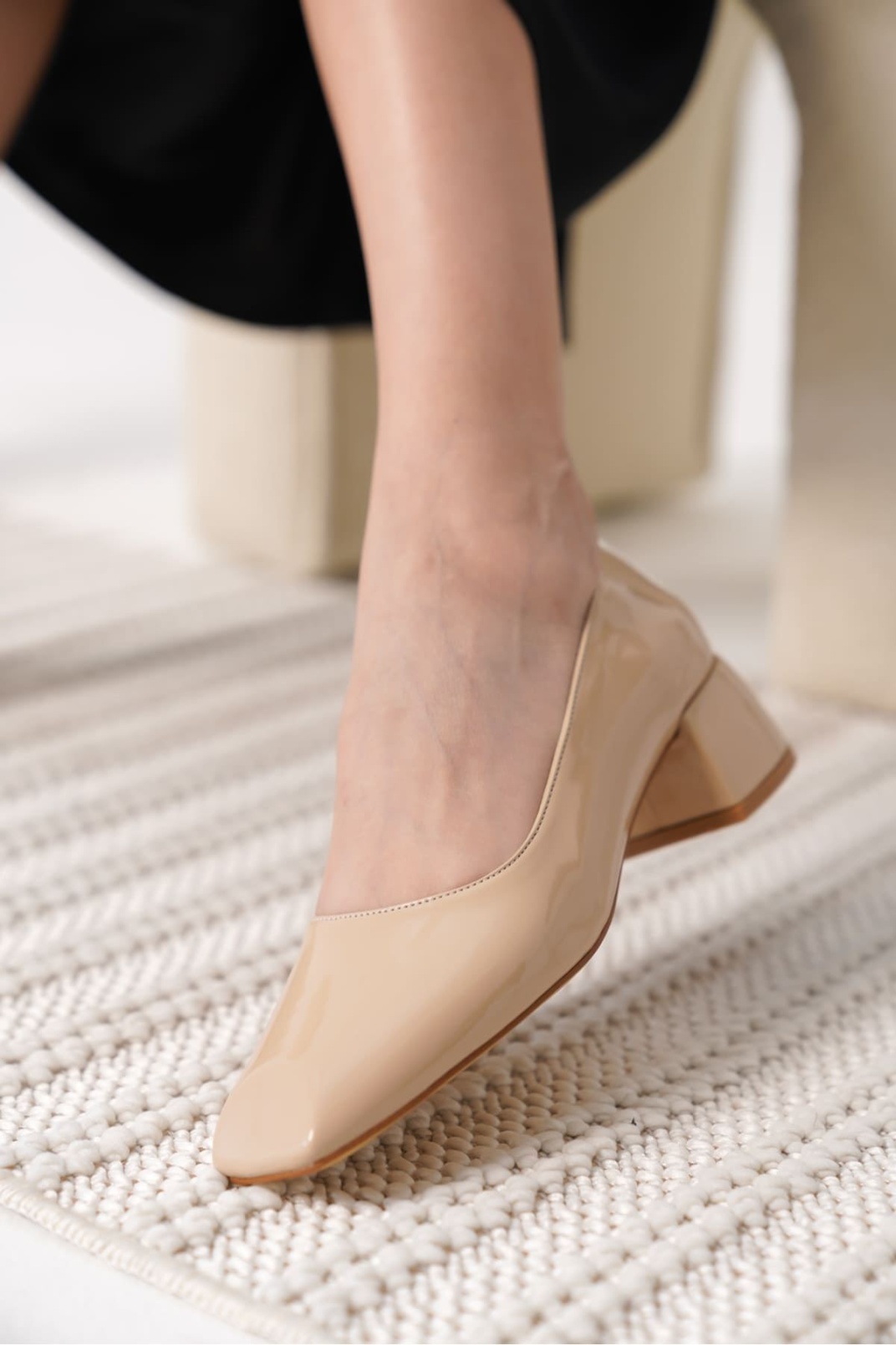 Anita Nude Rugan Kadın Topuklu Ayakkabı