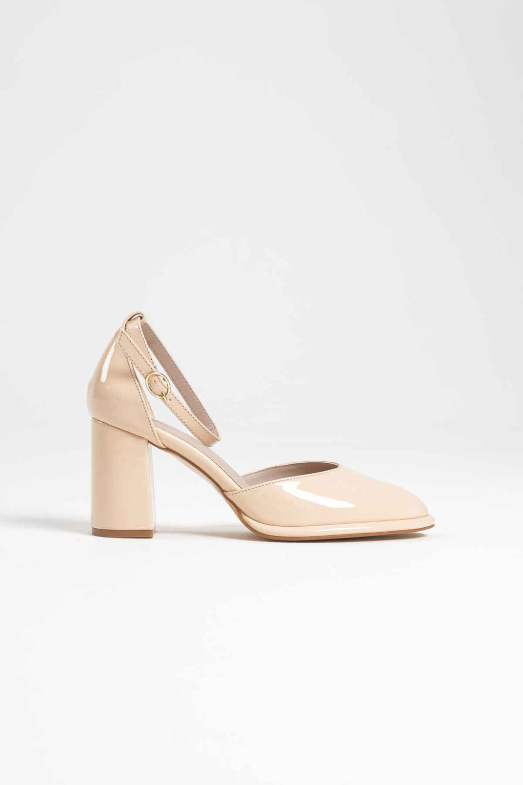 Theresa Açık Sarı Rugan Kadın Topuklu Ayakkabı