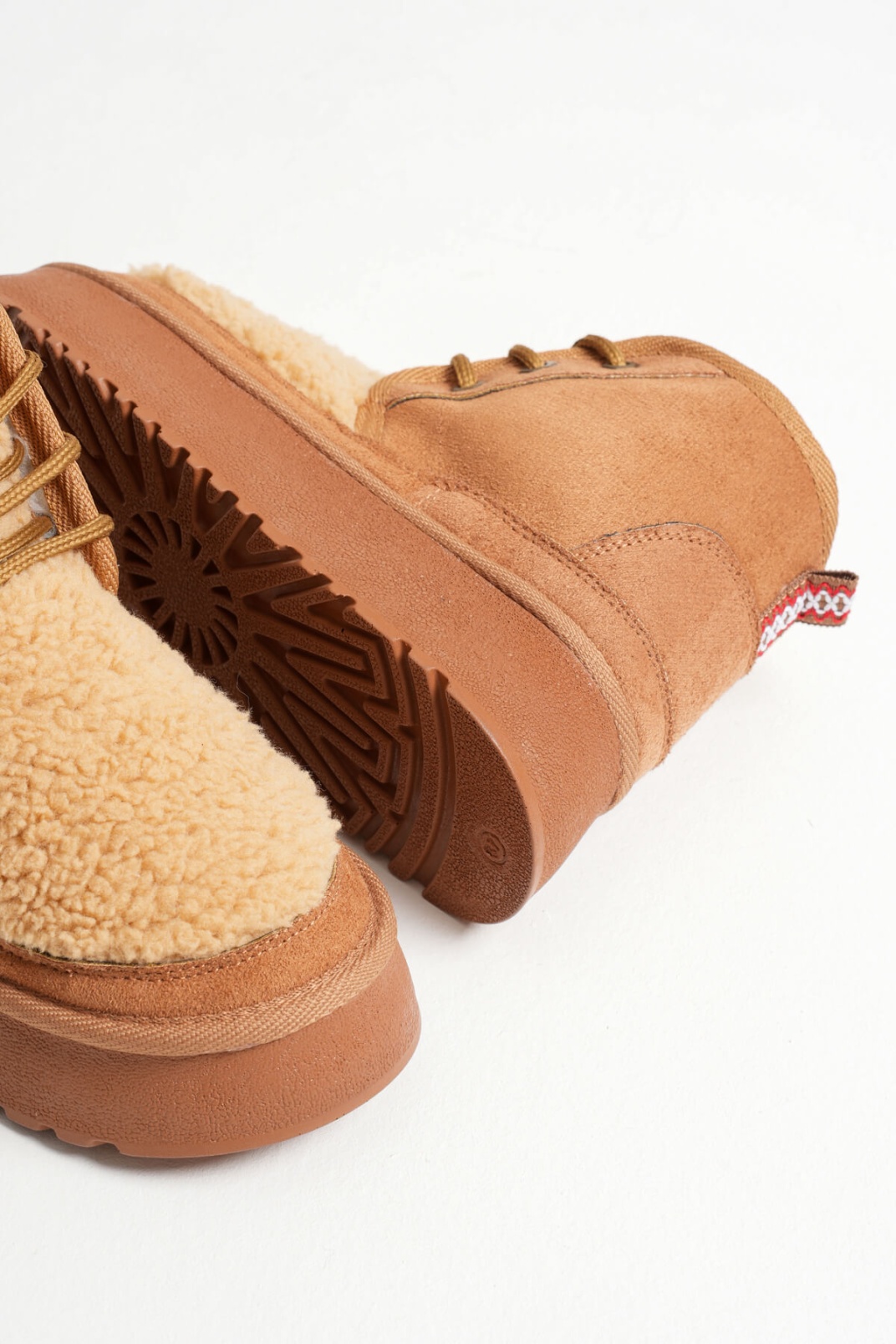 Loana Kadın Kürklü Taba Kışlık Kalın Tabanlı Bot