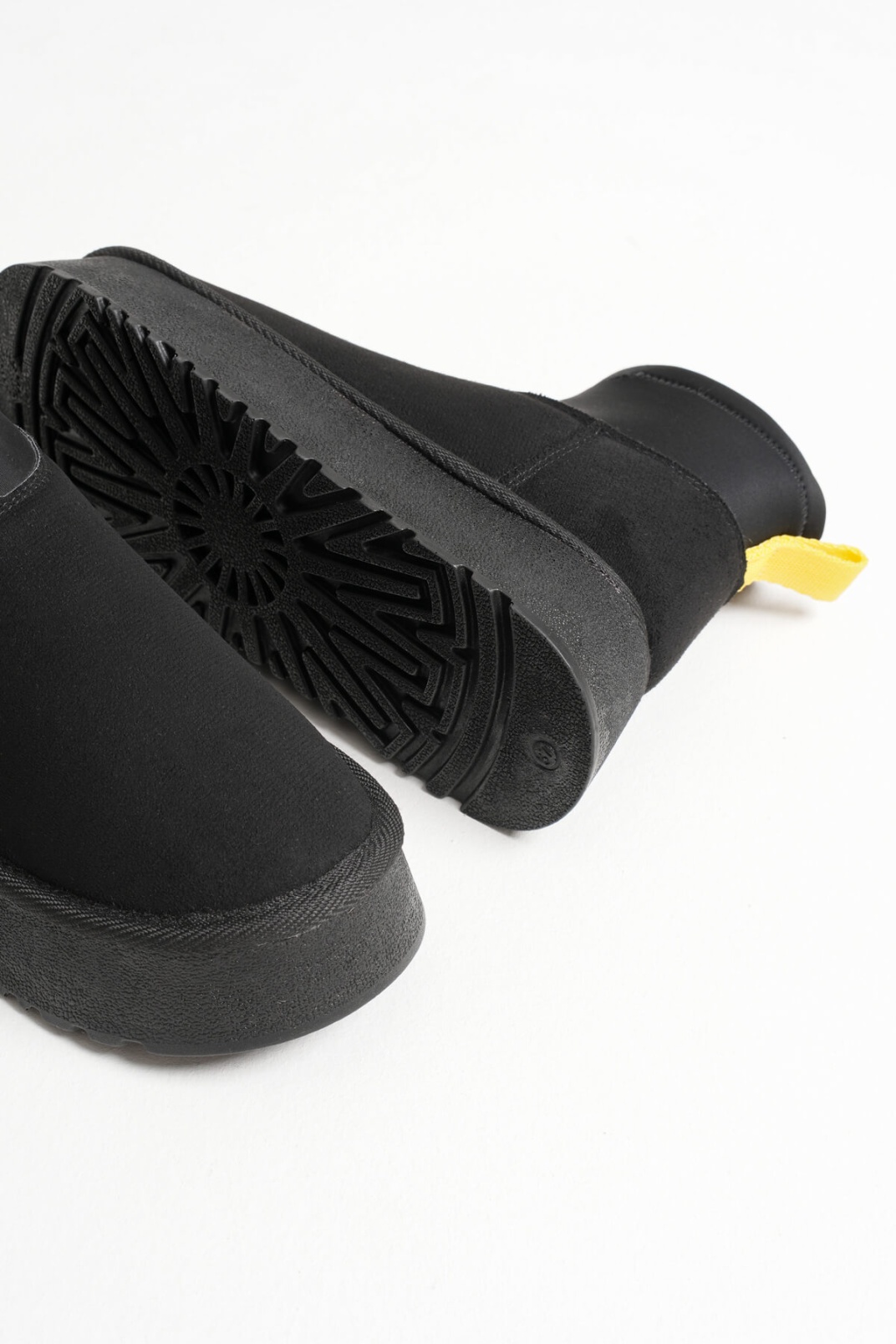 Nadia Kadın Siyah Kışlık İçi Kürklü Kalın Taban Bot