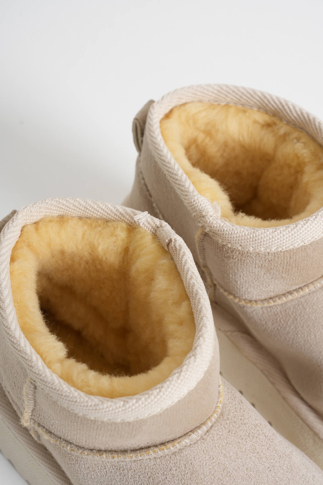 Alina Kadın Bej Kışlık Kürklü Bot