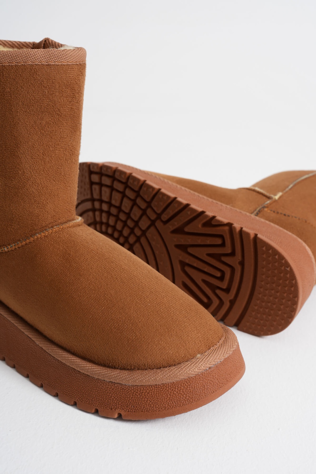 Anisa Kadın Taba Kışlık Kürklü Bot