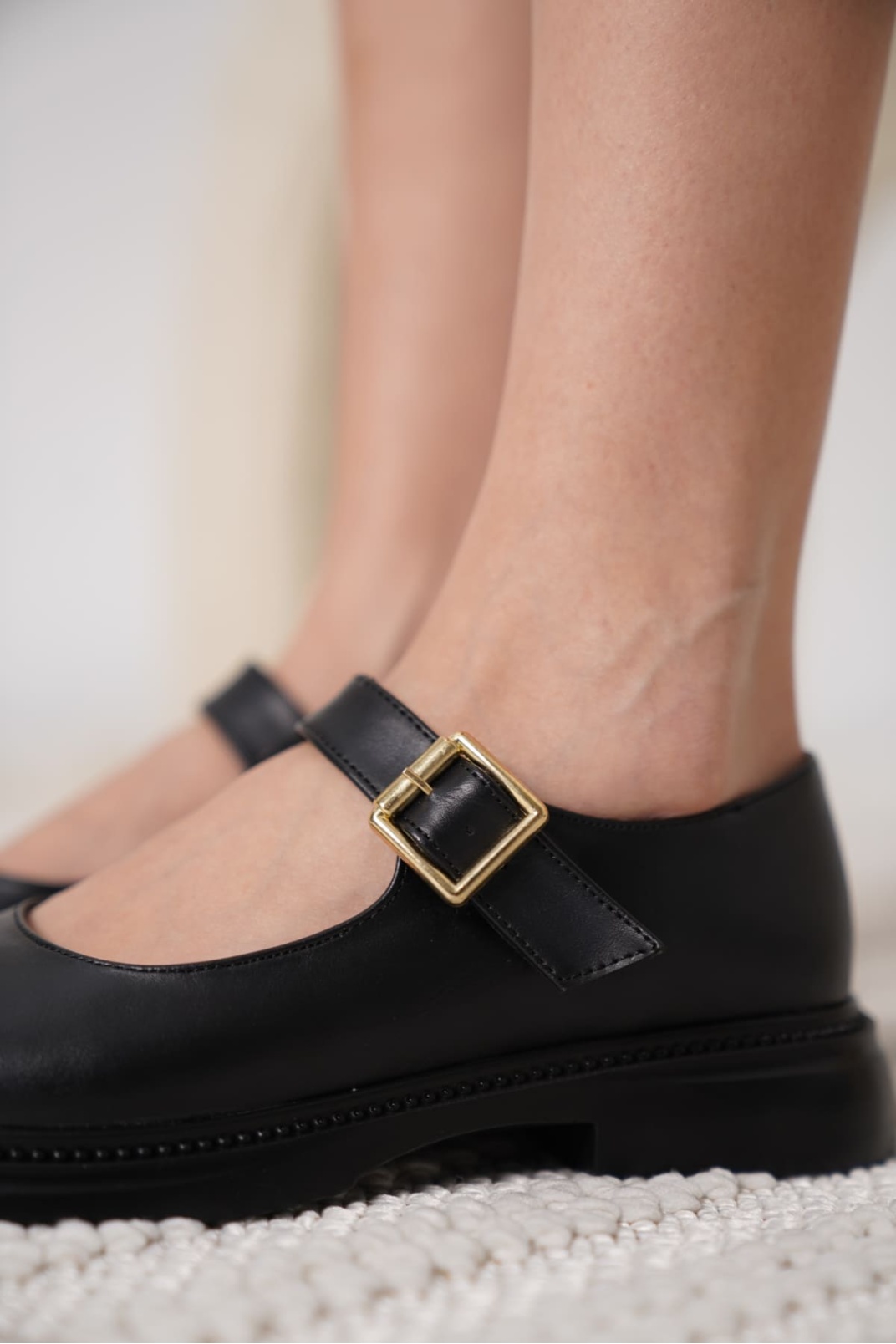 Briana Siyah Gunluk Mary Jane Ayakkabı