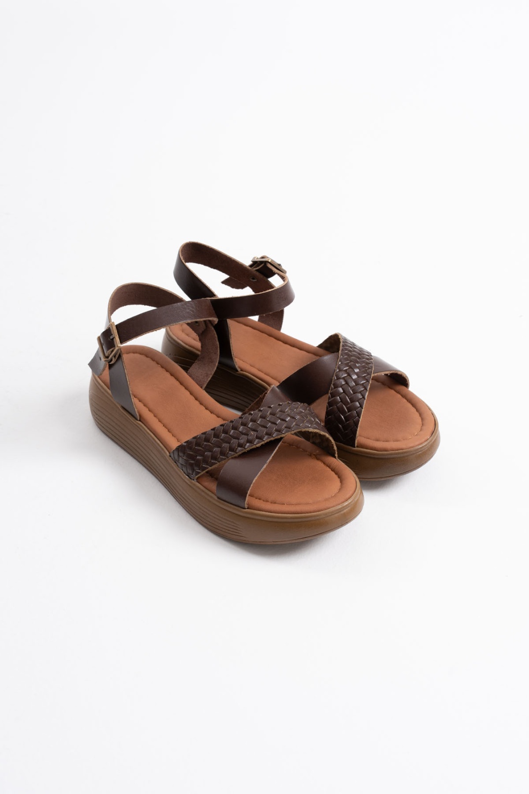 Orwell Acı Kahve Hakiki Deri Sandalet