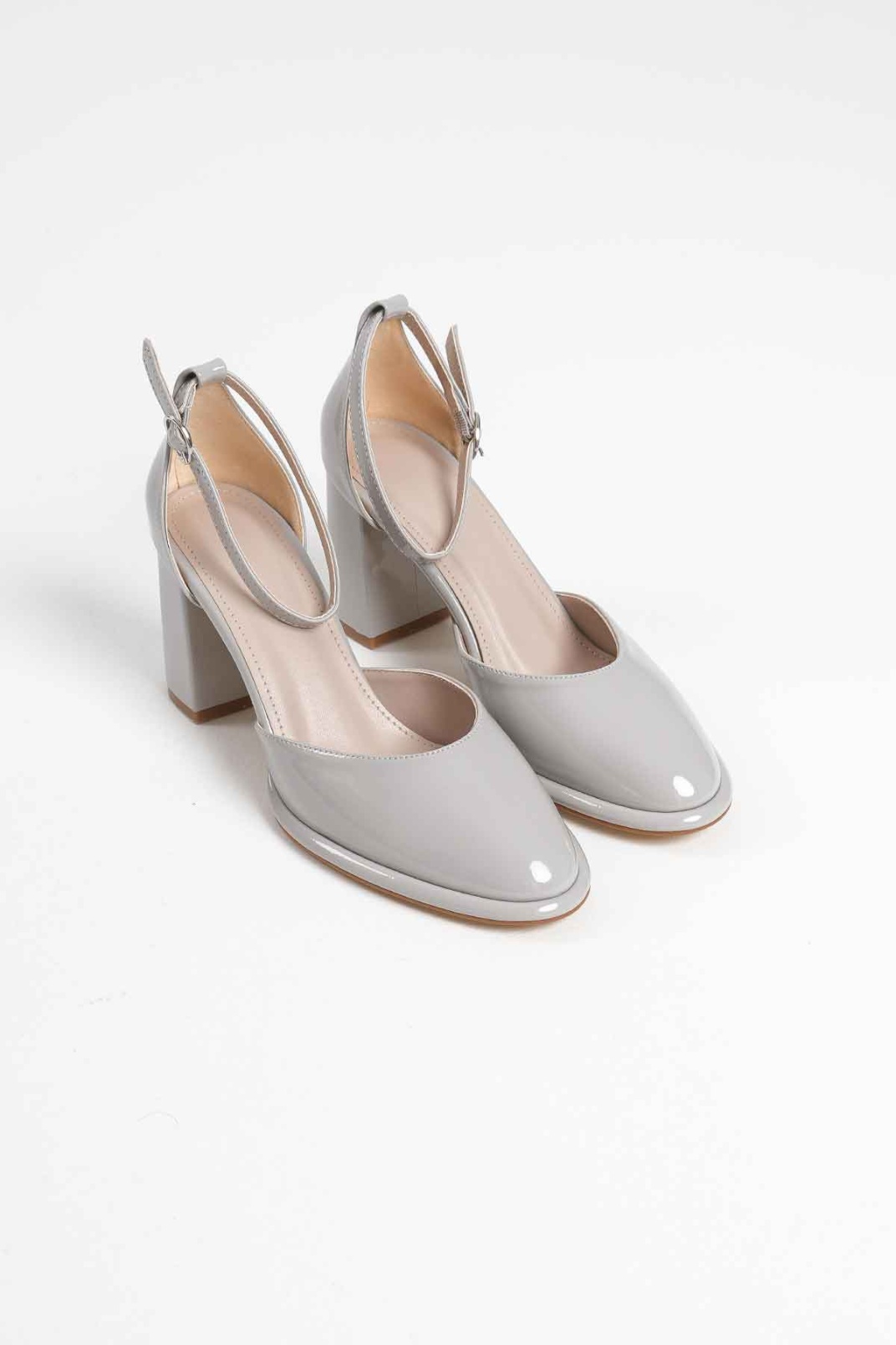 Theresa Gri Rugan Kadın Topuklu Ayakkabı