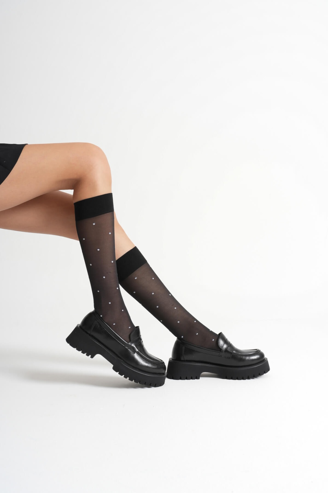 Noir Kadın Günlük Siyah Loafer Ayakkabı