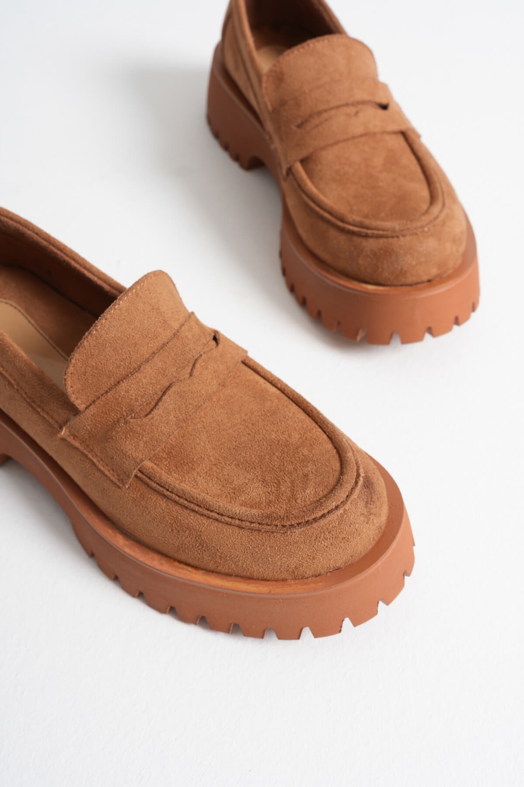 Noir Kadın Günlük Taba Süet Ayakkabı