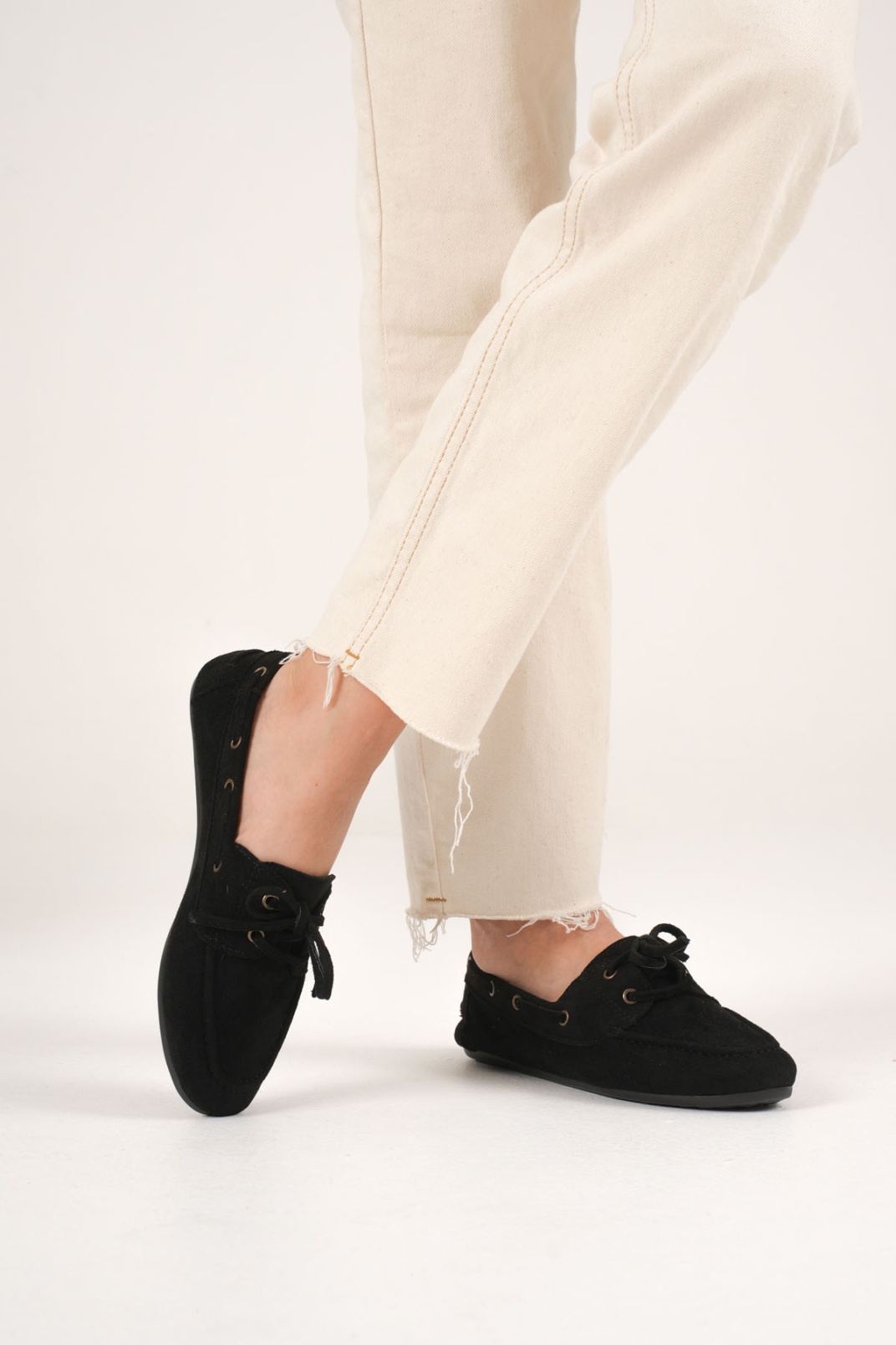 Kadın Siyah Günlük Süet Ayakkabı TR27MS06A