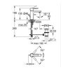 GROHE LINEARE TEK KUMANDALI LAVABO BATARYASI XS 32109001