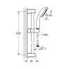 GROHE NEW TEMPESTA 100 SÜRGÜLÜ DUŞ SETİ 27644001