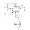 GROHE EUROSMART COSMO LAVABO BATARYASI 23327000