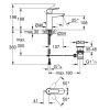 GROHE BAUEDGE LAVABO BATARYASI 23758000