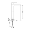 NEWARC AQUA ÇANAK TİPİ LAVABO BATARYASI BEYAZ 941001W