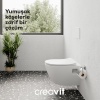 CREAVIT TERRA ASMA KLOZET BEYAZ TP325 ( KAPAK DAHİL DEĞİLDİR! )