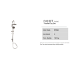 CREAVIT TEPE DUŞ SİSTEMİ KENDİNDEN TEMİZLEYİCİLİ (OVAL) SH640