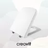 CREAVIT SOLO DUROPLAST YAVAŞ KAPANAN KLOZET KAPAĞI BEYAZ KC2003.03