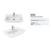 CREAVIT LAVABO İPEK ETEJERLİ IP080 80 CM