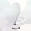 CREAVIT AMASRA ULTIMA DUROPLAST PLASTİK MENTEŞELİ YAVAŞ KAPANAN KLOZET KAPAĞI BEYAZ SCKC3030
