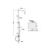 CREAVIT KOLON DUŞ SİSTEMİ KENDİNDEN TEMİZLEYİCİ KARE SH630