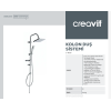 CREAVIT KOLON DUŞ SİSTEMİ KENDİNDEN TEMİZLEYİCİ KARE SH630