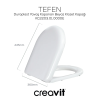 CREAVIT KC2203 TEFEN KLOZET KAPAĞI AMORTİSÖRLÜ BEYAZ