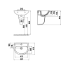 CREAVIT LAVABO OVAL 40*50CM BATARYA DELİKLİ TP150