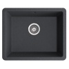 MARMORIN FADO 560 GRANİT EVİYE 1 GÖZLÜ DAMLALIKSIZ METALLIC BLACK METALİK SİYAH
