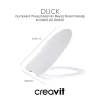 CREAVIT DUCK DUROPLAST YAVAŞ KAPANAN KLOZET KAPAĞI BEYAZ KC0903.02