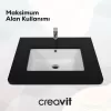 CREAVIT TEZGAH ALTI LAVABO BEYAZ 38*51 CM TP738