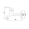 CREAVIT MIX UZUN MUSLUK 1/2 KROM T210L
