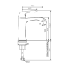 CREAVIT AVANGART LAVABO ARMATÜRÜ ALTIN AG1500G