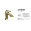CREAVIT AVANGART LAVABO ARMATÜRÜ ALTIN AG1500G