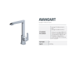 CREAVIT AVANGART TEK GÖVDE EVİYE ARMATÜRÜ AG8500