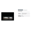 CREAVIT DESIGN SOLID CAM VE METAL PARLAK SİYAH KUMANDA PANELİ GP4002