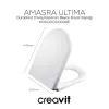 CREAVIT AMASRA ULTIMA DUROPLAST YAVAŞ KAPANAN BEYAZ KLOZET KAPAĞI KC0103.03.0000E