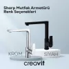 CREAVIT SHARP MUTFAK ARMATÜRÜ SİYAH SR8500S