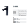 CREAVIT SHARP LAVABO ARMATÜRÜ MAT SİYAH SR1500S