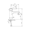 CREAVIT VEGA LAVABO BATARYASI KISA VG1840