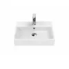 CREAVIT NEXT TEZGAH ÜZERİ KARE LAVABO BEYAZ 40X50 CM NX242