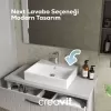 CREAVIT NEXT 50x50 TEZGAH ÜSTÜ KARE LAVABO BEYAZ NX255