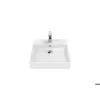 CREAVIT NEXT 50x50 TEZGAH ÜSTÜ KARE LAVABO BEYAZ NX255