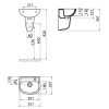 CREAVIT OVAL LAVABO DELİKLİ BEYAZ 29X35CM TP135