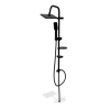 CREAVIT KENDİNİ TEMİZLEYEN KARE DUŞ SİSTEMİ MAT SİYAH SH630