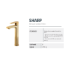 CREAVIT SHARP UZUN LAVABO ARMATÜRÜ ALTIN SR6500G