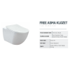 CREAVIT FREE ASMA KLOZET TAHARET DELİKLİ BEYAZ FE320